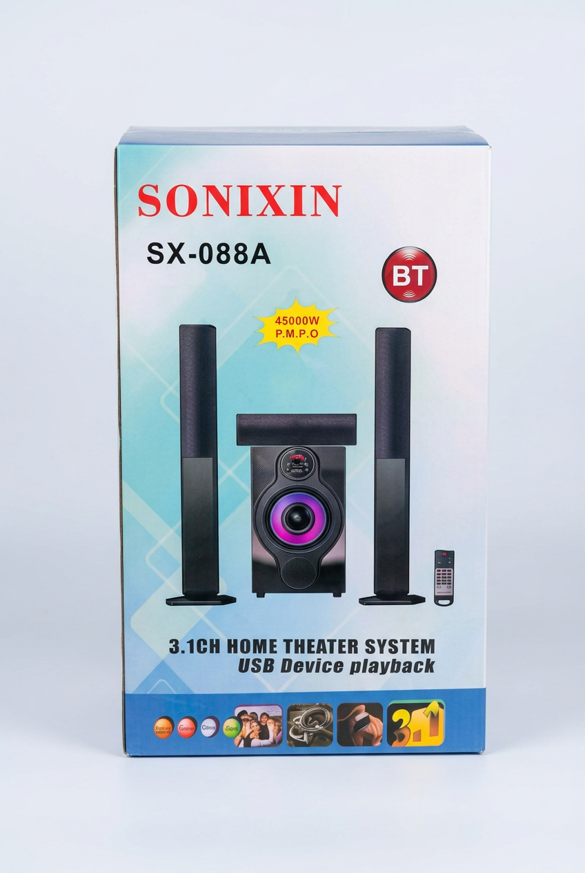 3.1'' three speakers home theater